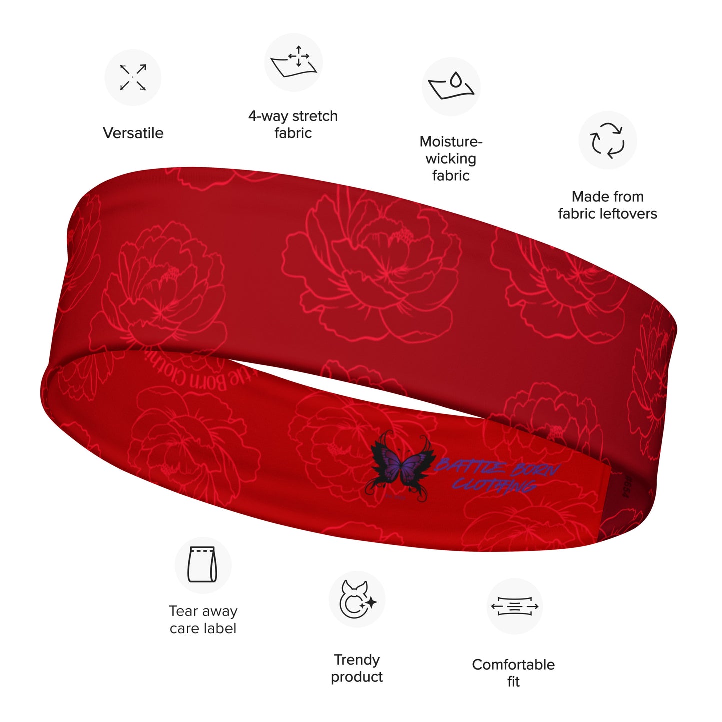 Adelaide Headband - Cherry