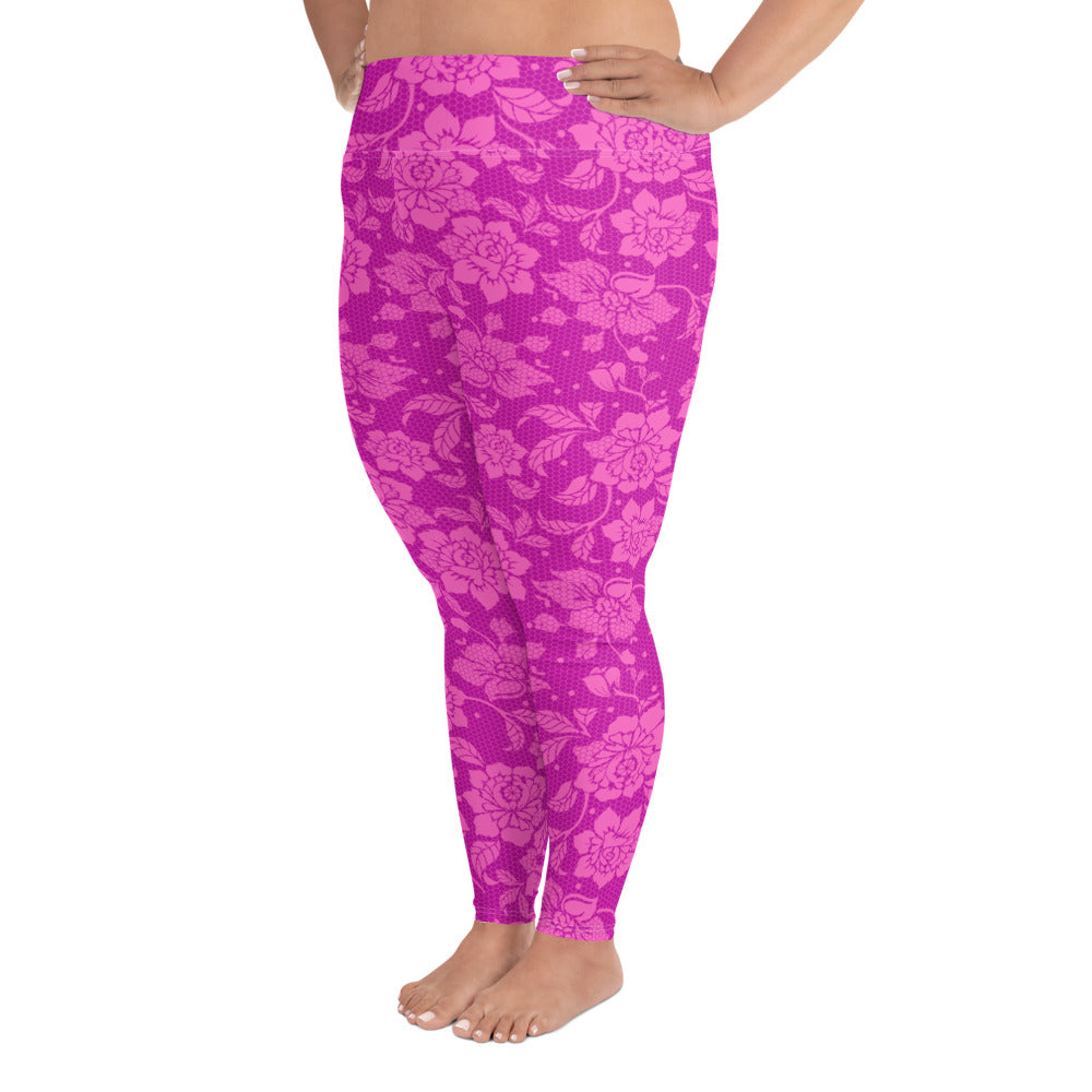 Lacey+ Yoga Leggings - Bubblegum