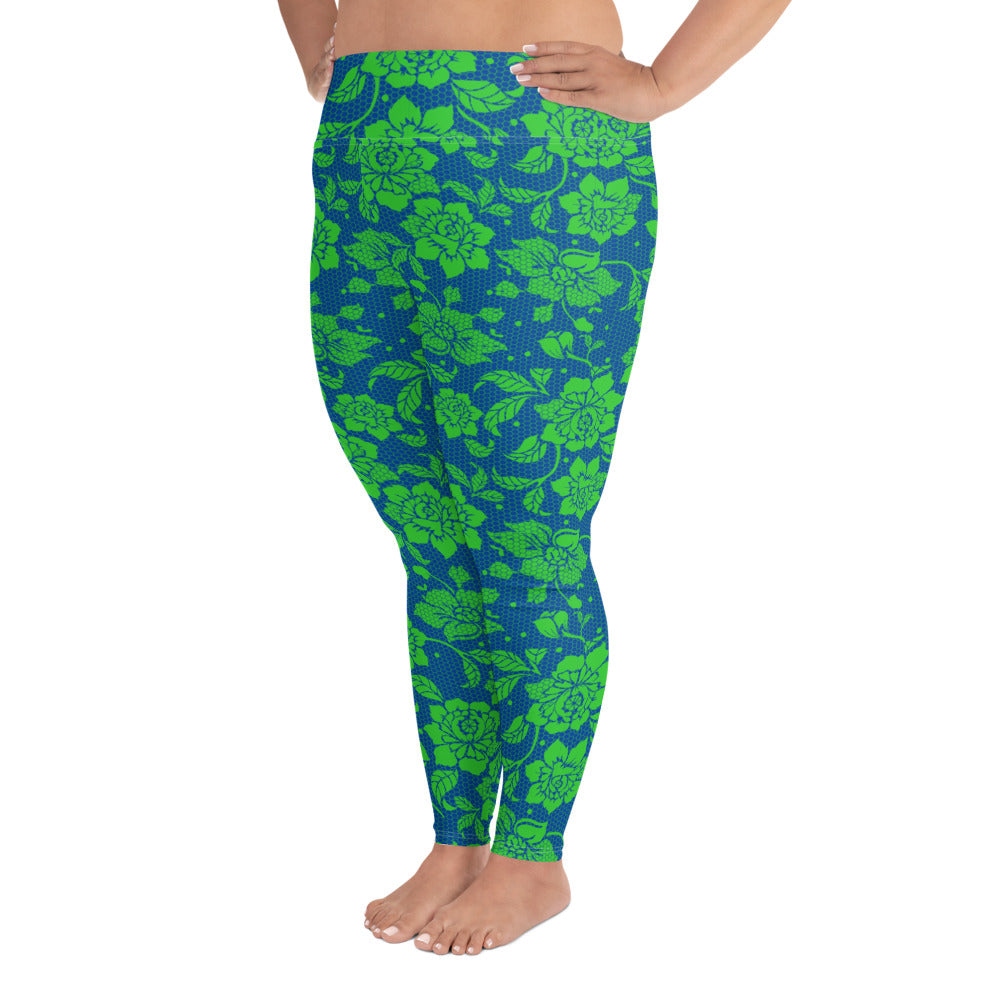 Lacey+ Yoga Leggings - Curacao