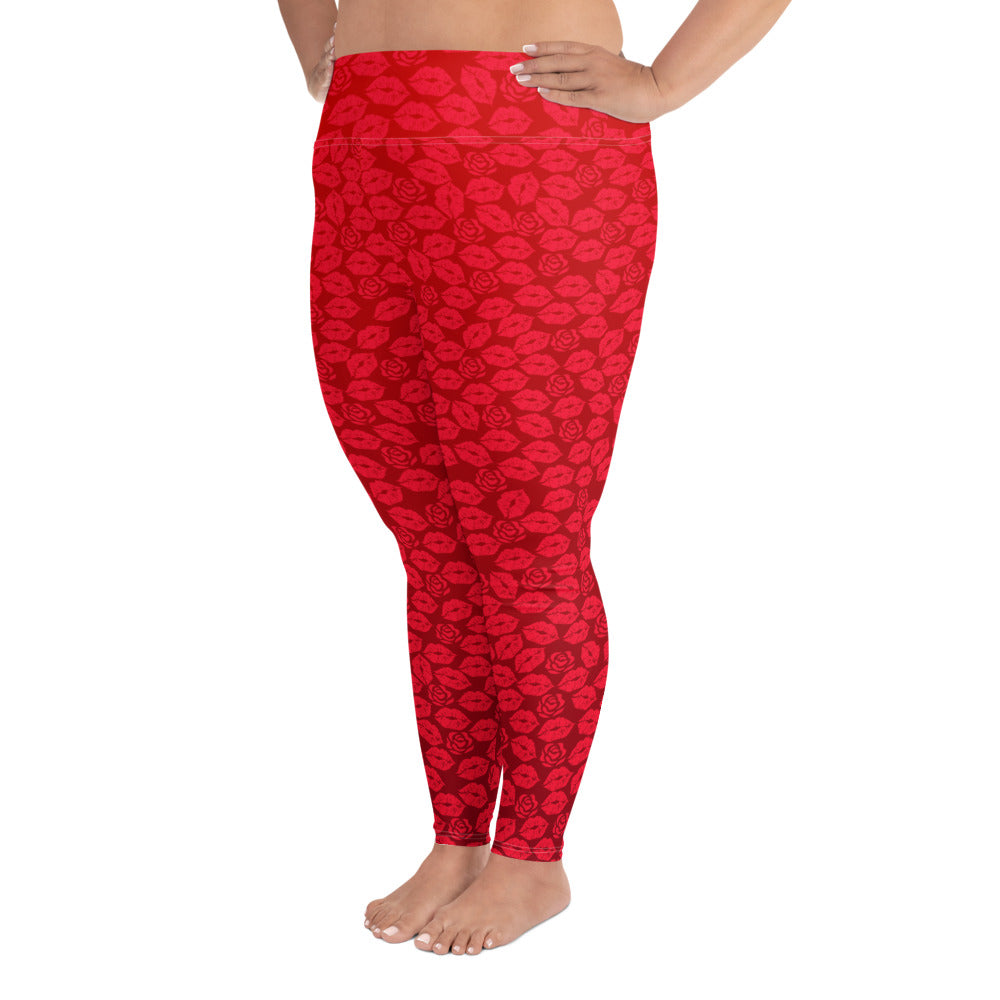 Maria+ Yoga Leggings - Cherry