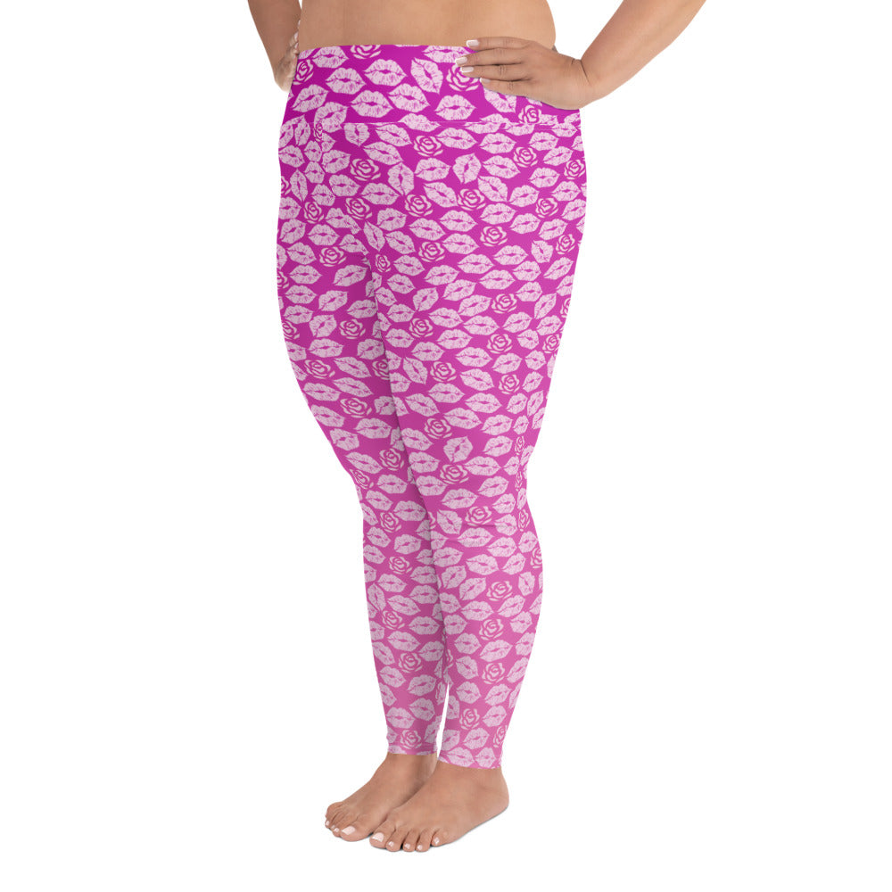 Maria+ Yoga Leggings - Peony