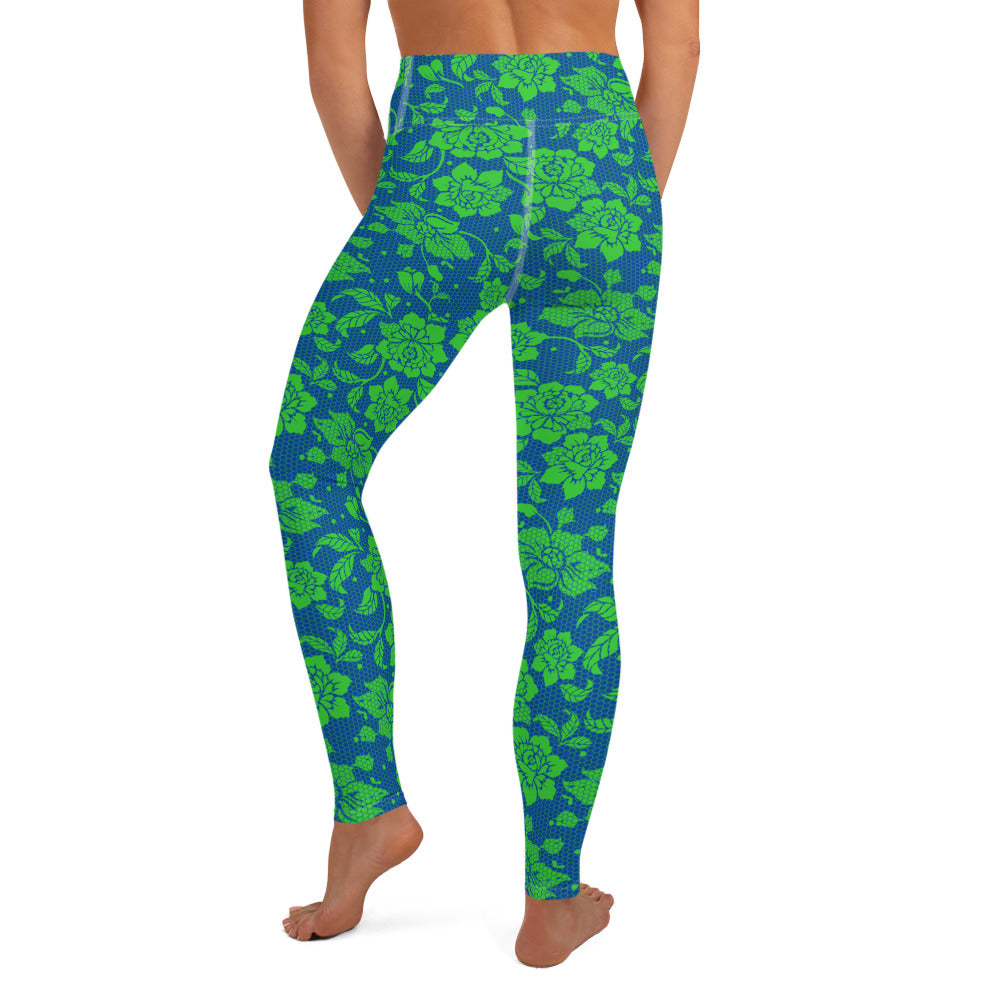 Lacey Yoga Leggings - Curacao