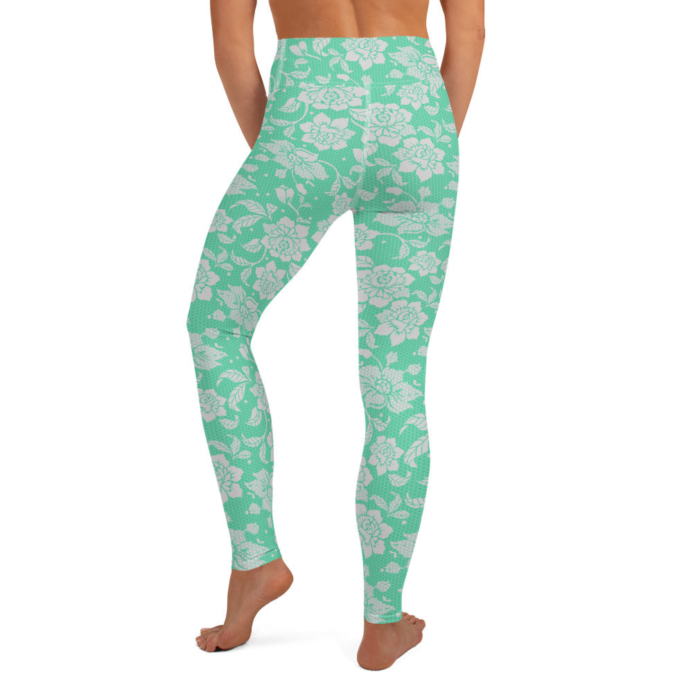 Lacey Yoga Leggings - Mint