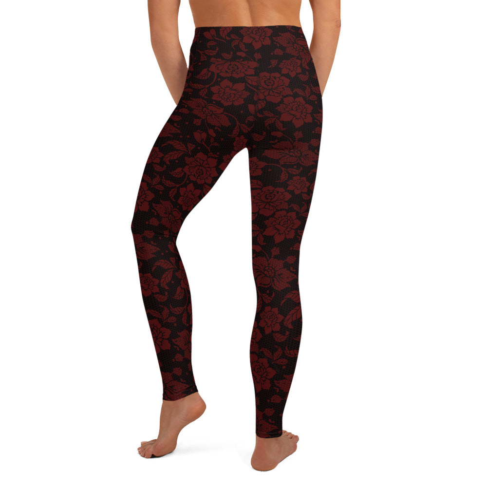 Lacey Yoga Leggings - Merlot