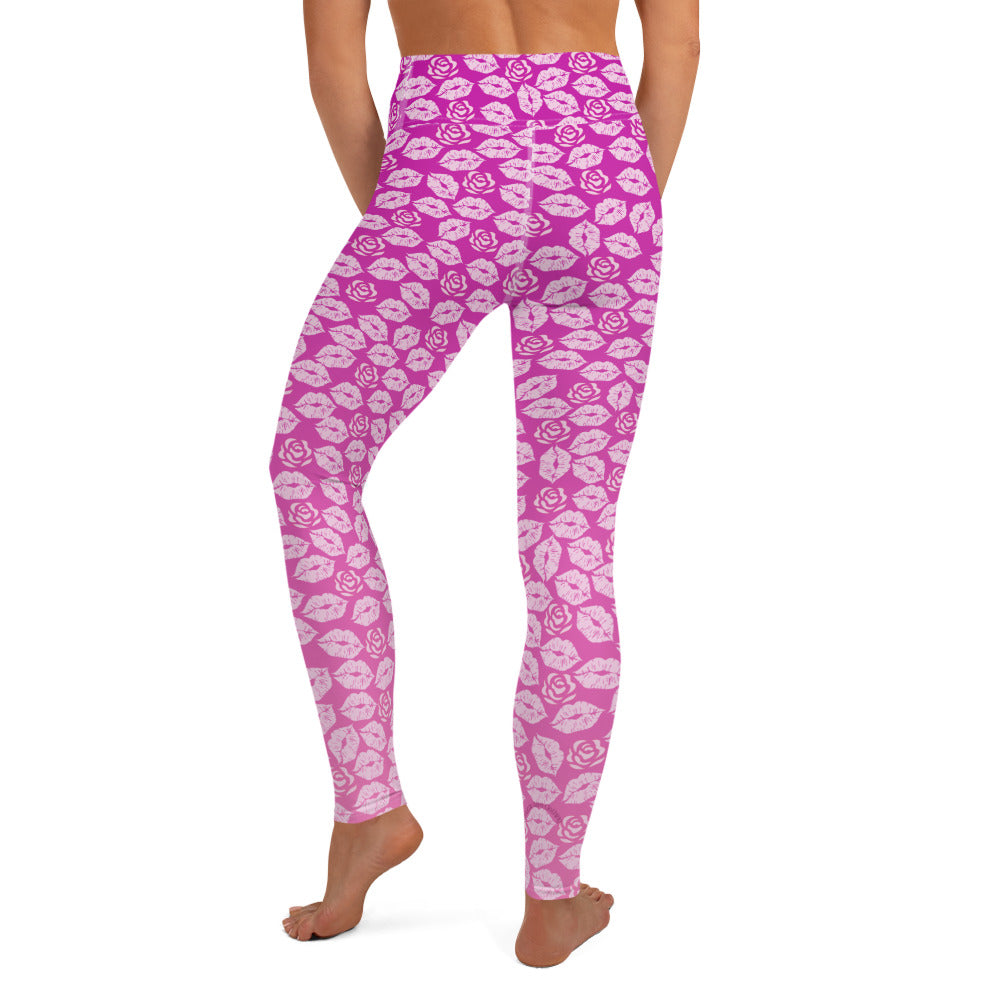 Maria Yoga Leggings - Peony