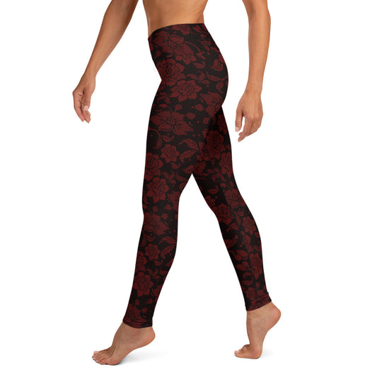 Lacey Yoga Leggings - Merlot