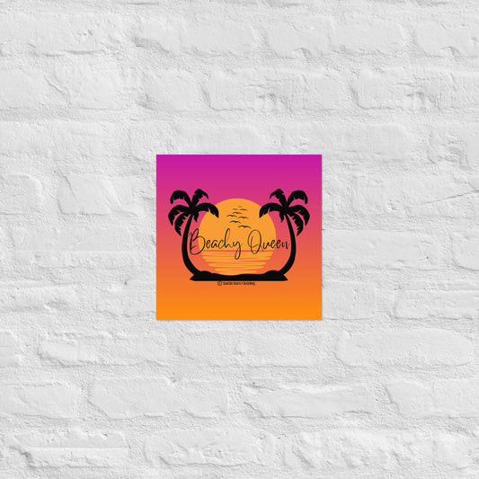 Beachy Queen Poster