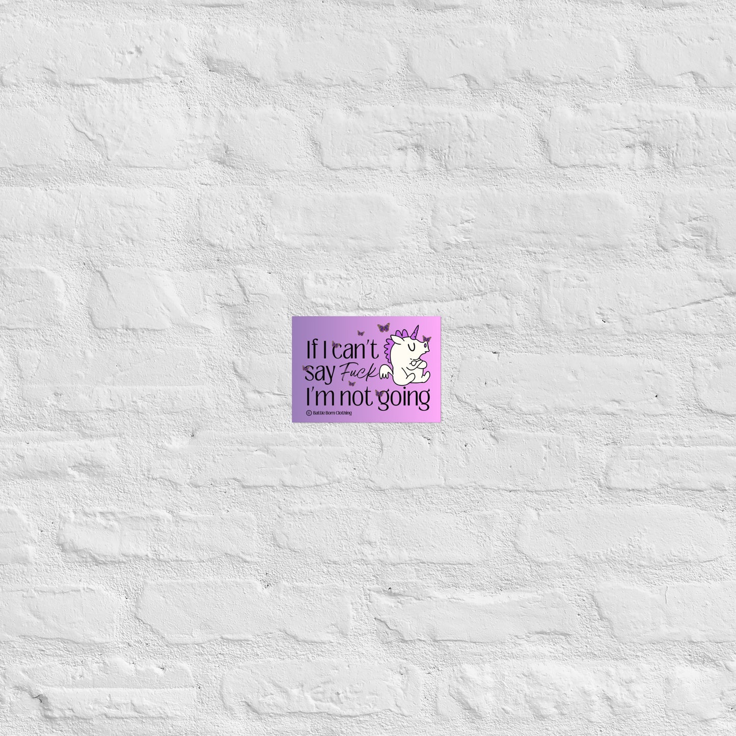 Can't Say Fuck Poster