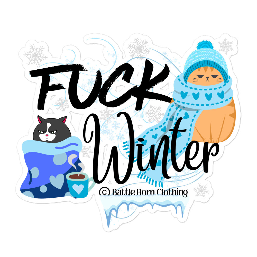 Fuck Winter sticker