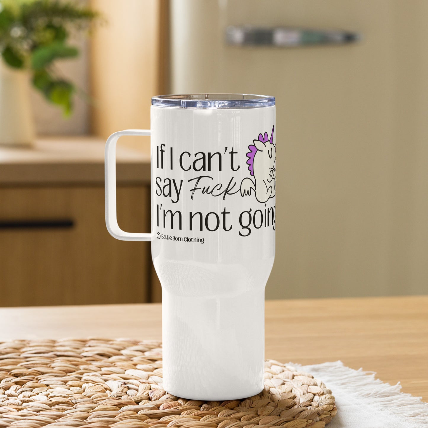Can't Say Fuck Travel Mug