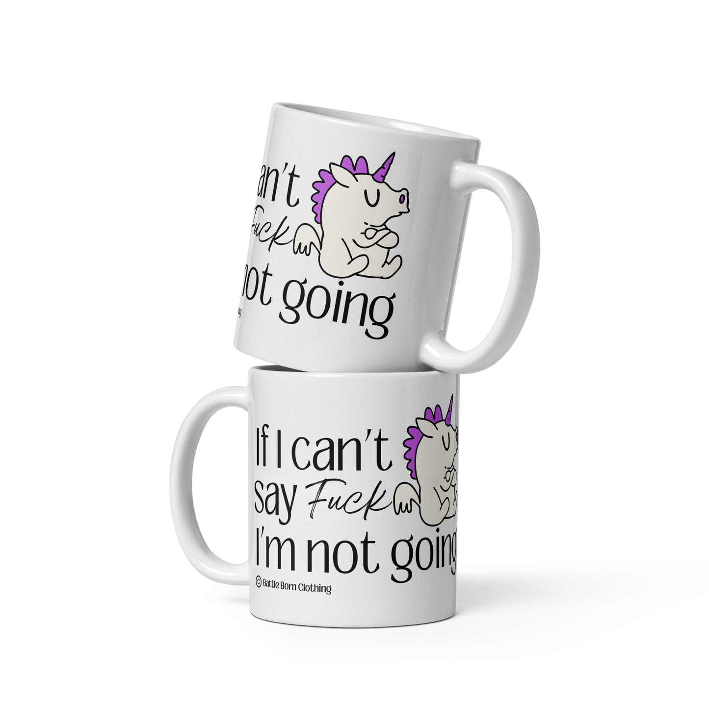 Can't Say Fuck glossy mug