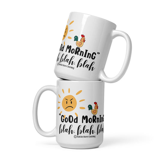 GoOd MoRnInG glossy mug