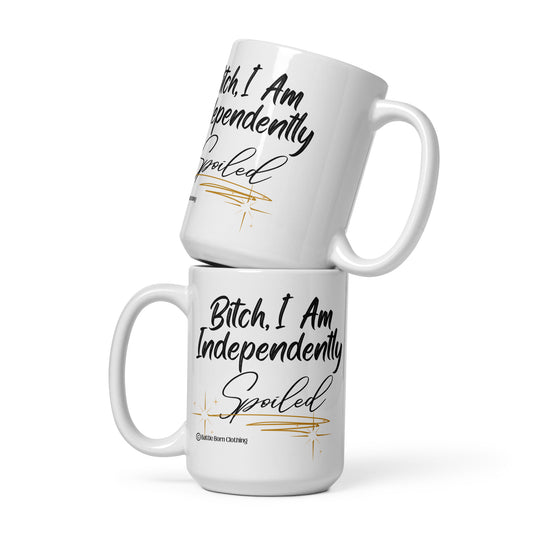 Spoiled glossy mug