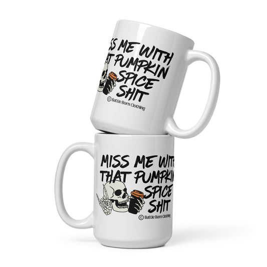 Pumpkin Spice Shit glossy mug