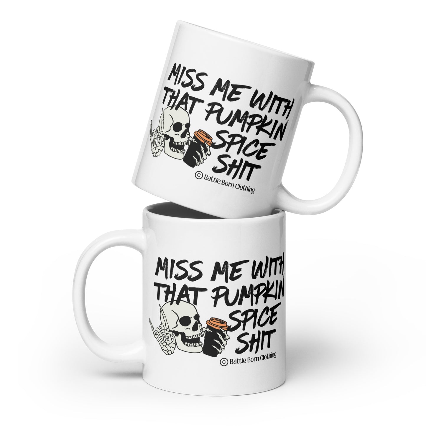 Pumpkin Spice Shit glossy mug