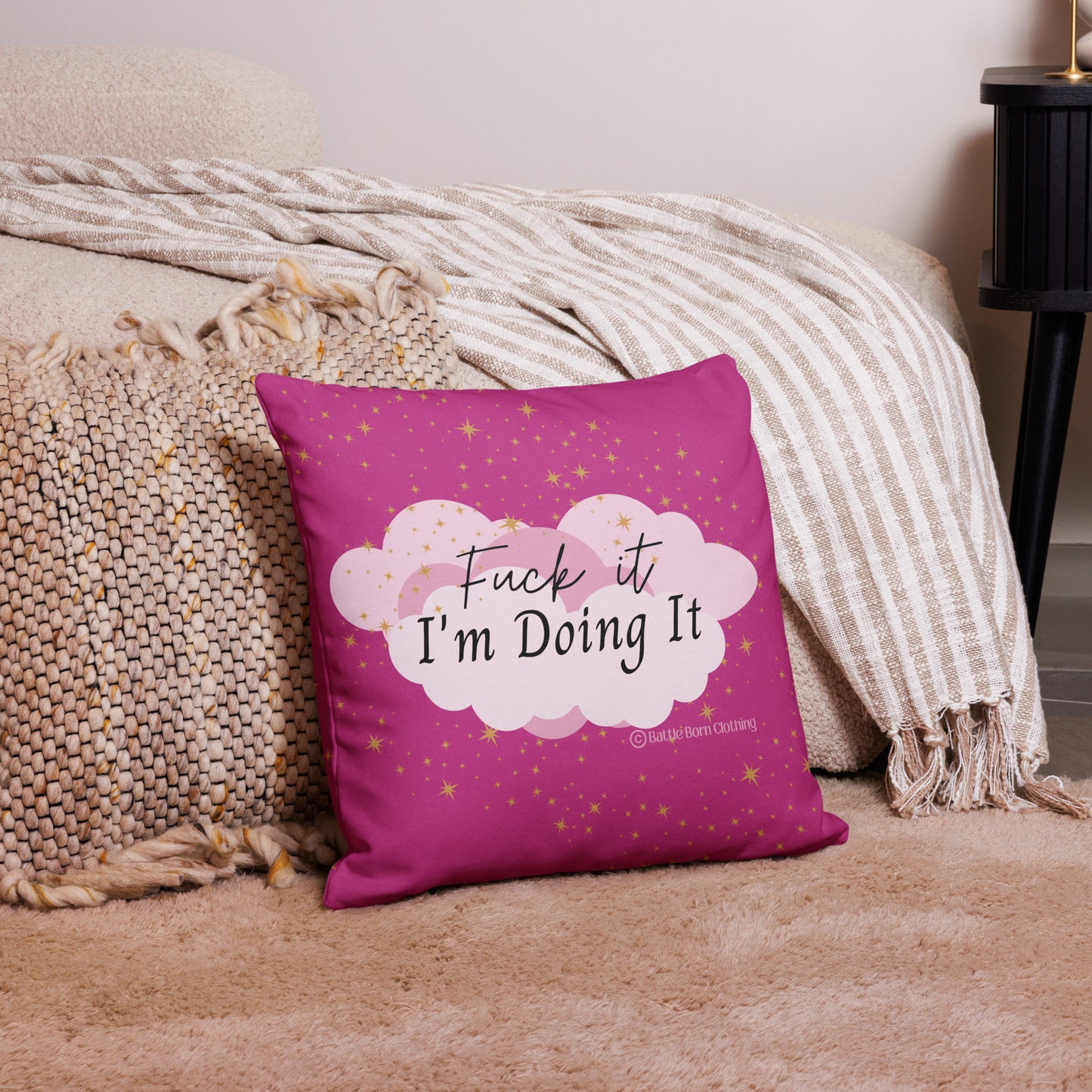 Fuck it (Pink) Premium Pillow