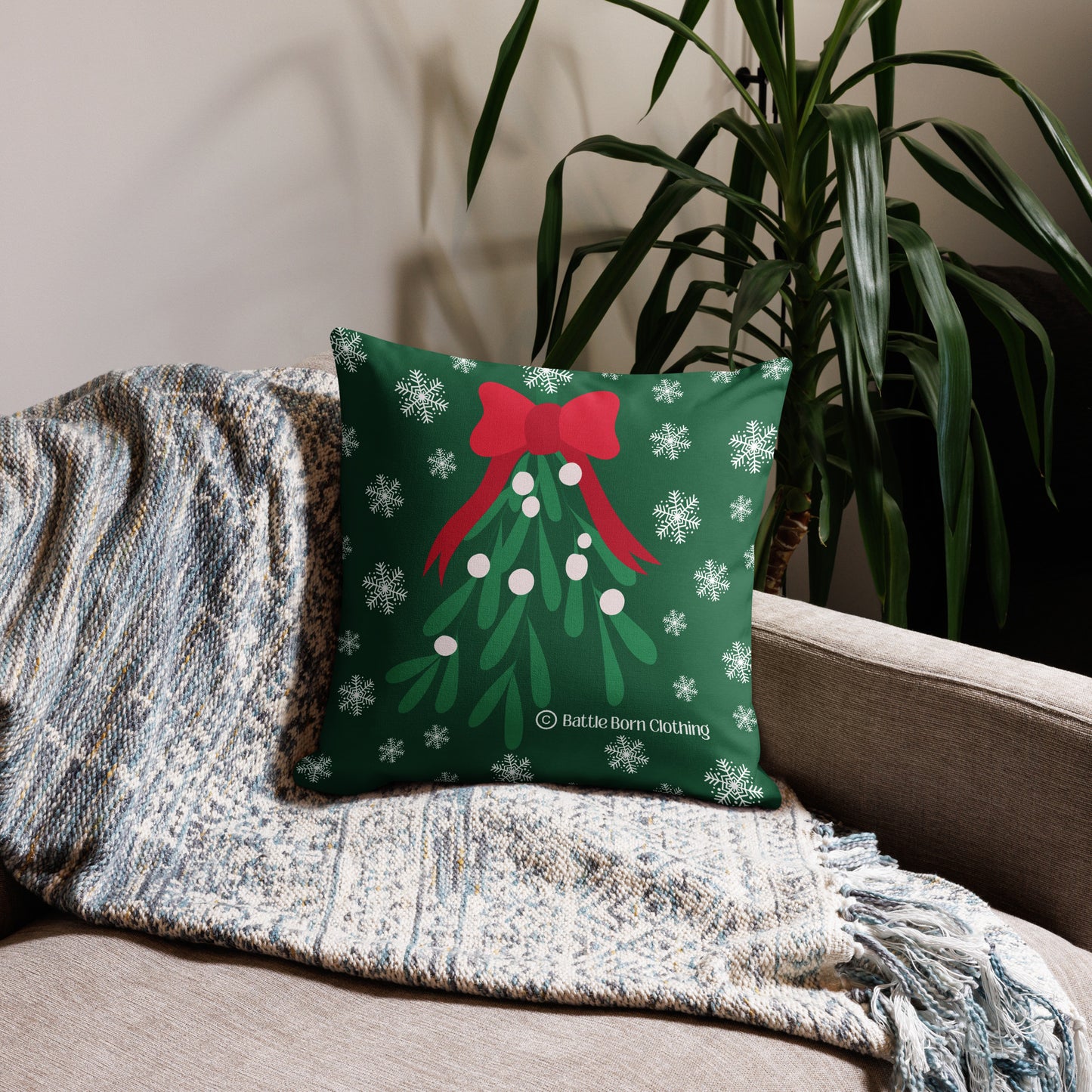 Mistletoe Premium Pillow