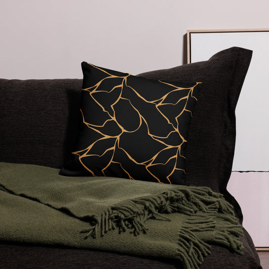 Black Marble Premium Pillow