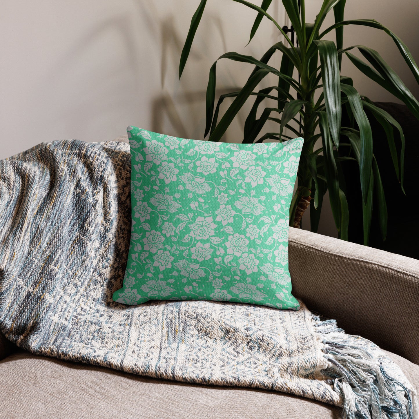 Lacey Premium Pillow - Mint