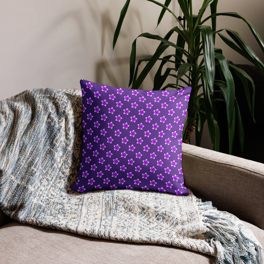 Plumeria Dots Premium Pillow