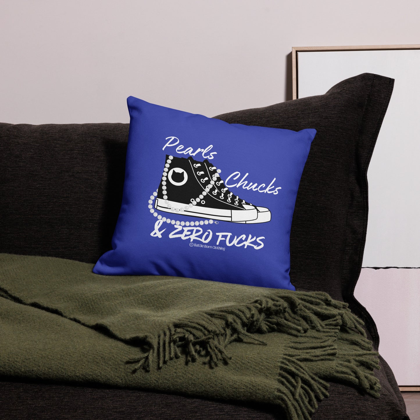 Pearls & Chucks Premium Pillow