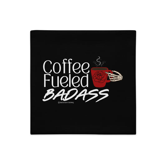 Coffee Fueled Badass Premium Pillowcase