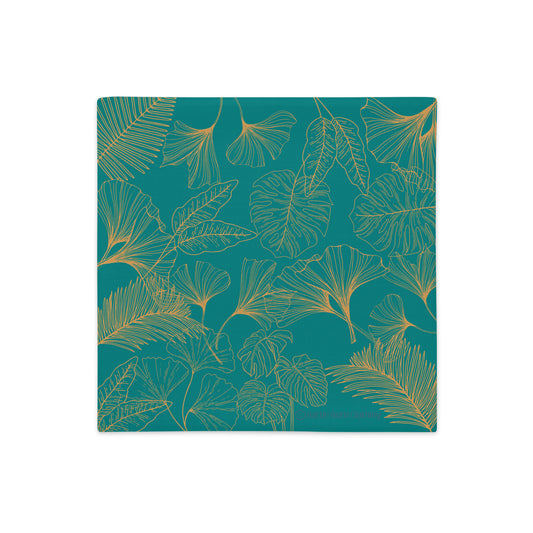 Gold Leaf Premium Pillowcase - Caribbean