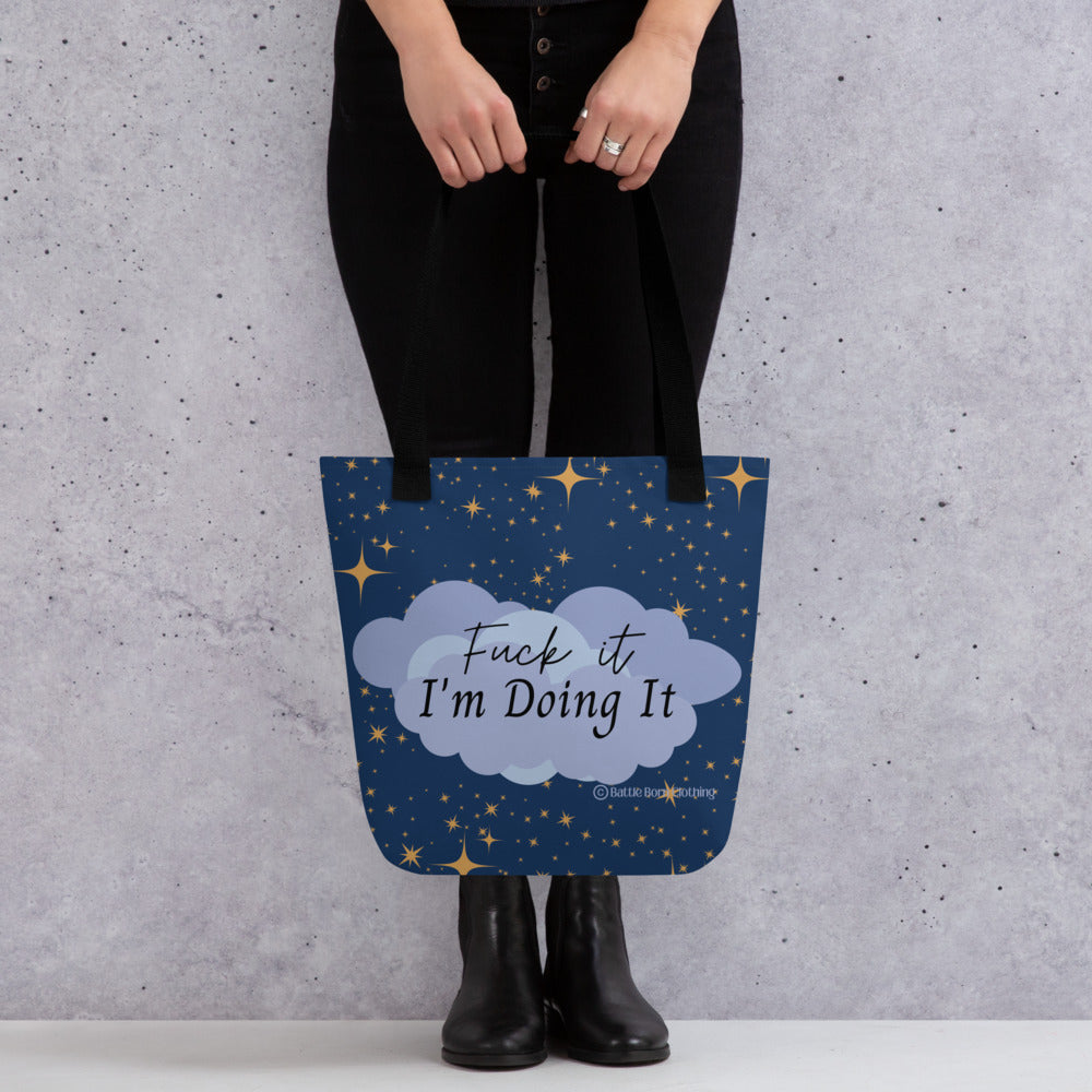 Fuck it (Blue) Tote bag