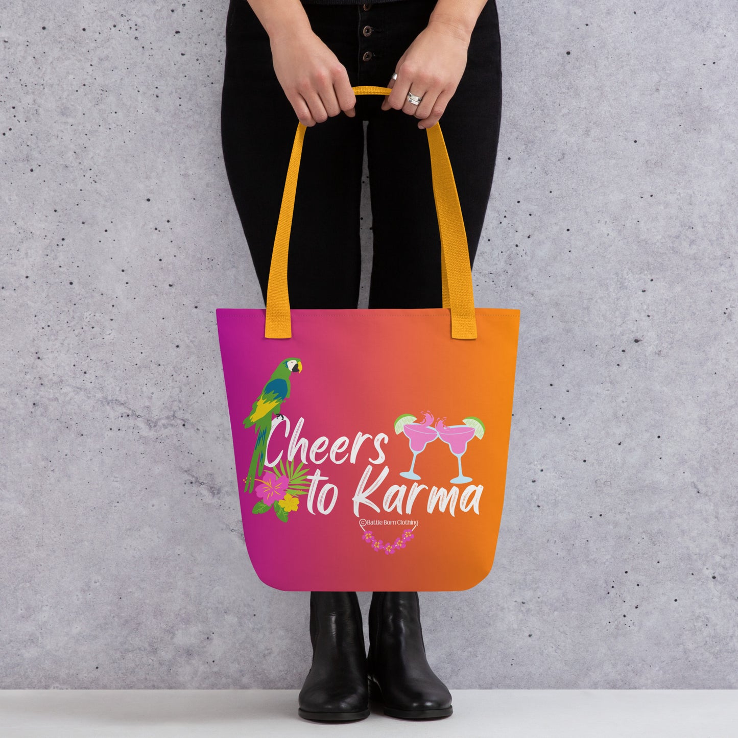 Cheers to Karma Tote bag