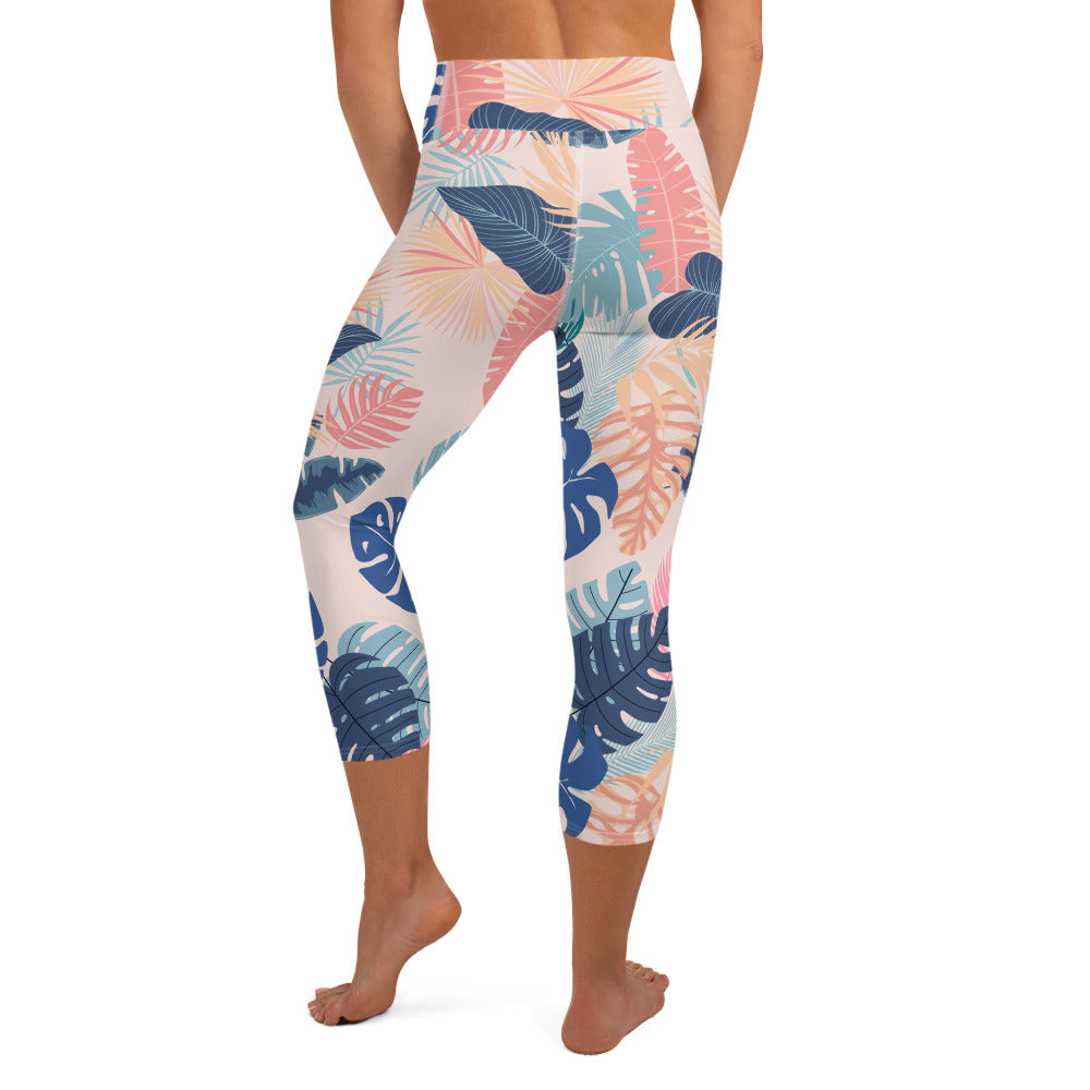 Aruba Yoga Capris - Coral