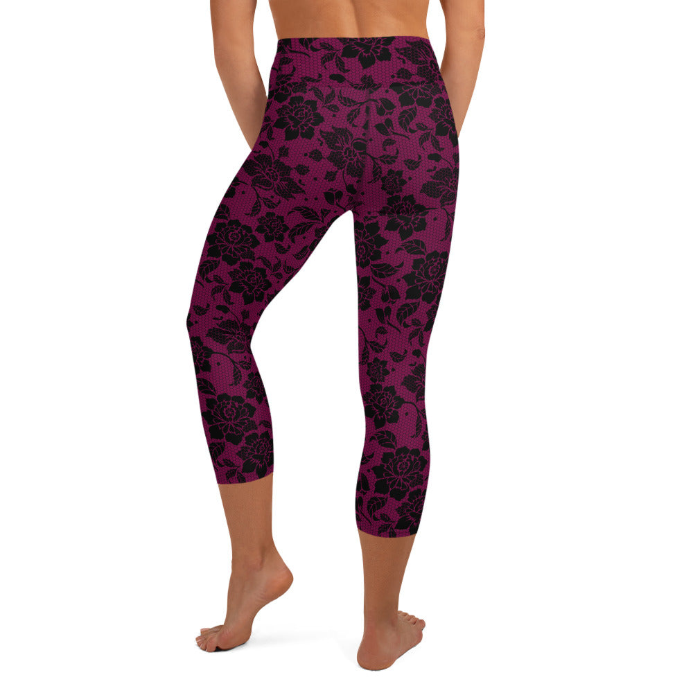 Lacey Yoga Capris - Romance