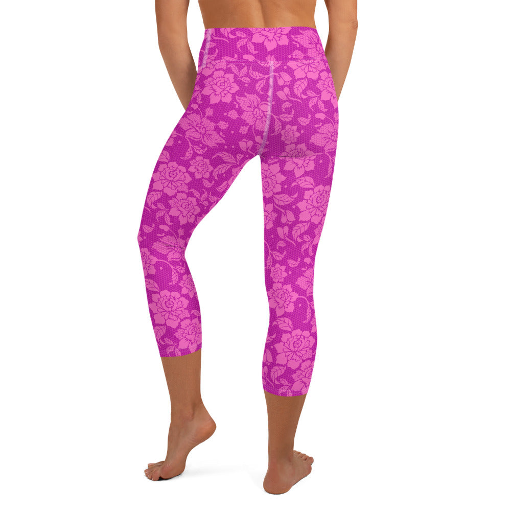 Lacey Yoga Capris - Bubblegum