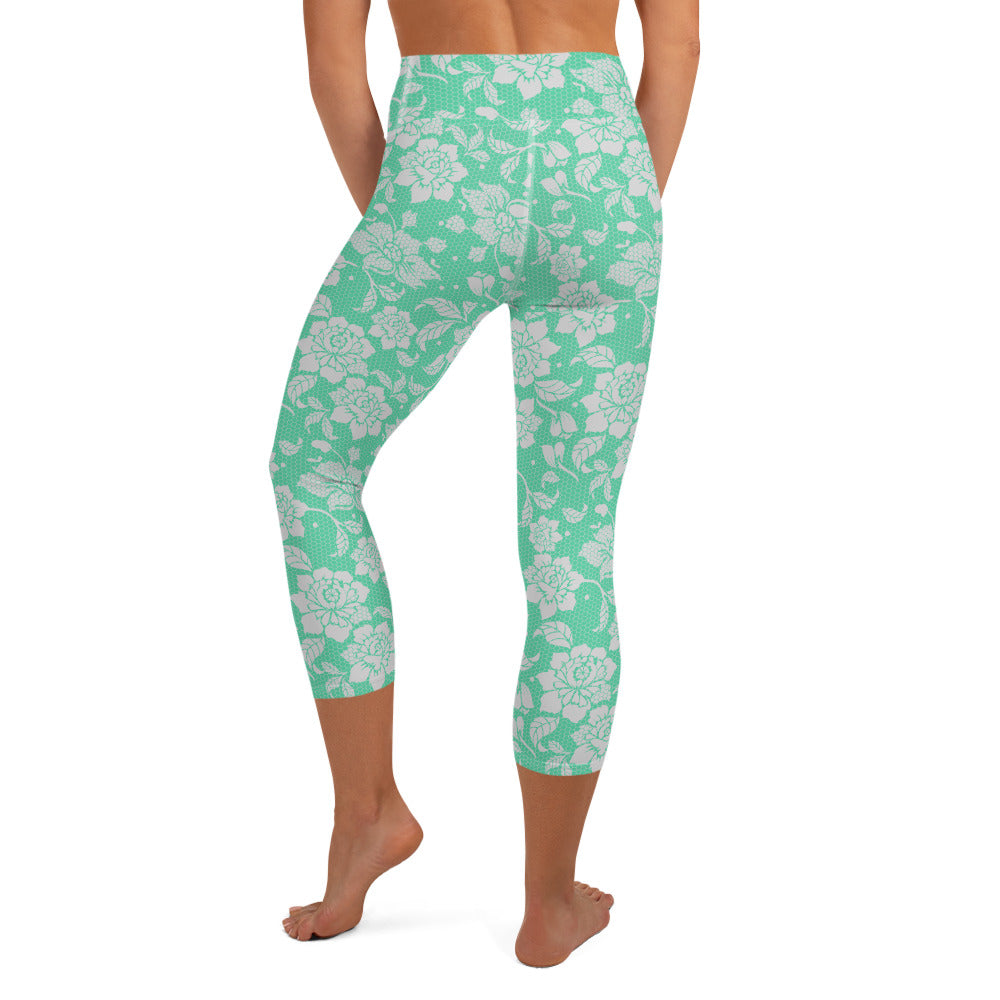 Lacey Yoga Capris - Mint