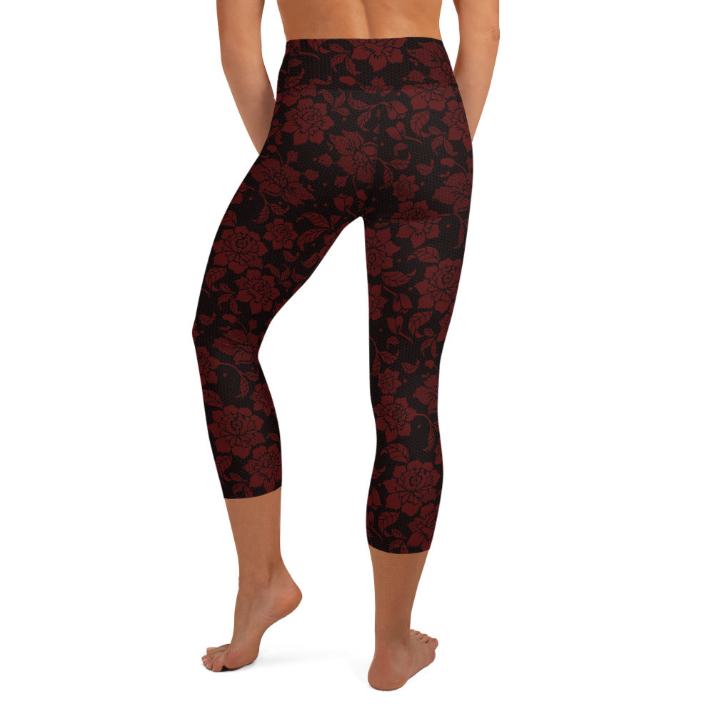 Lacey Yoga Capris - Merlot