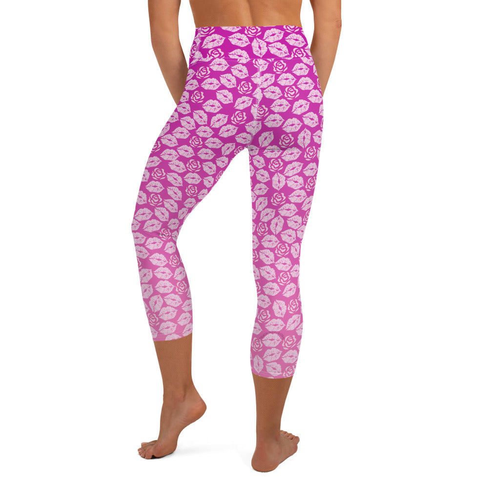 Maria Yoga Capris - Peony