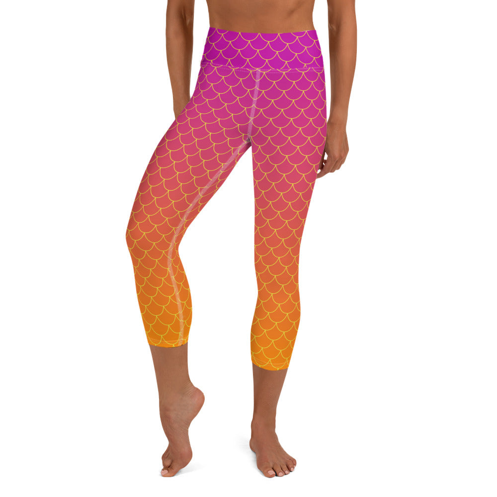 Ariel Yoga Capris - Sunset