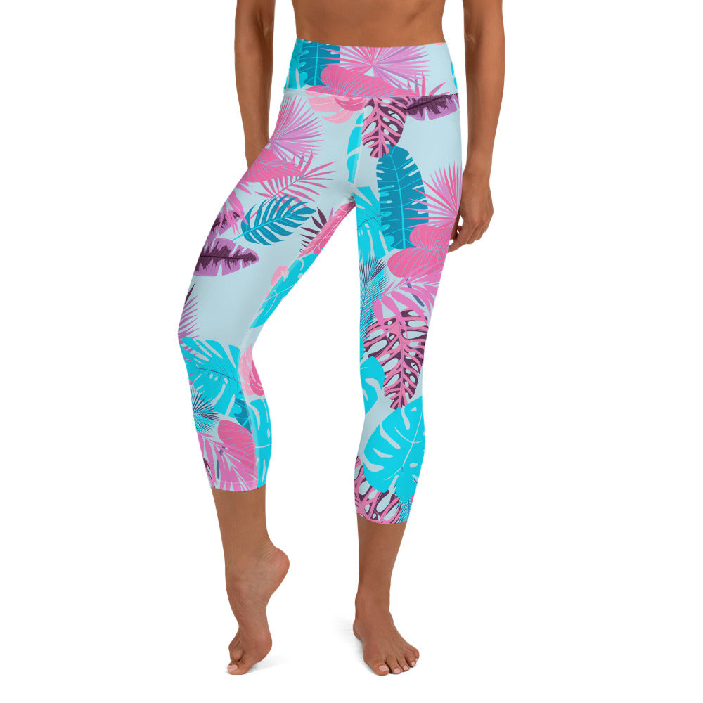 Aruba Yoga Capris - Candy Skies