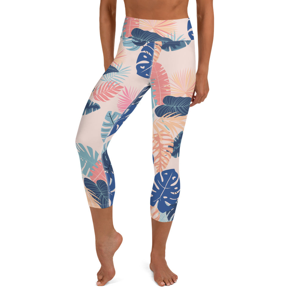 Aruba Yoga Capris - Coral