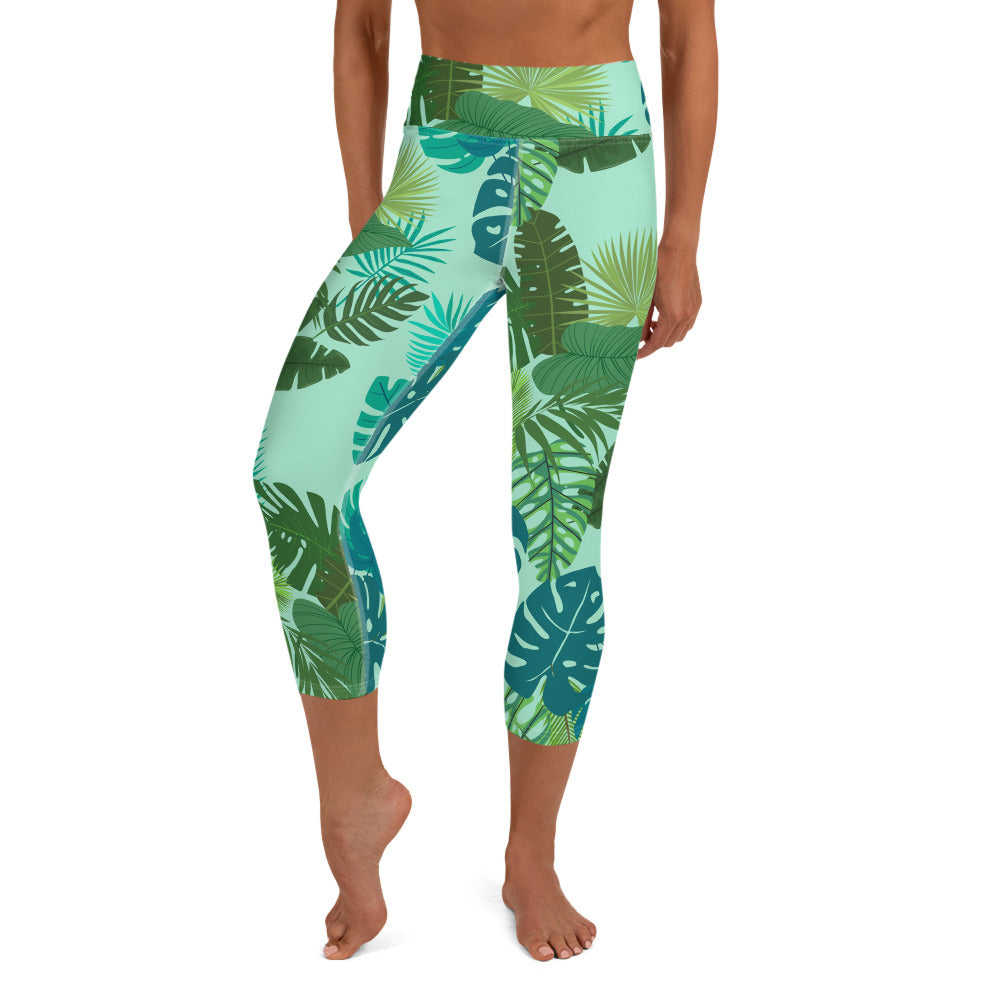 Aruba Yoga Capris - Rainforest