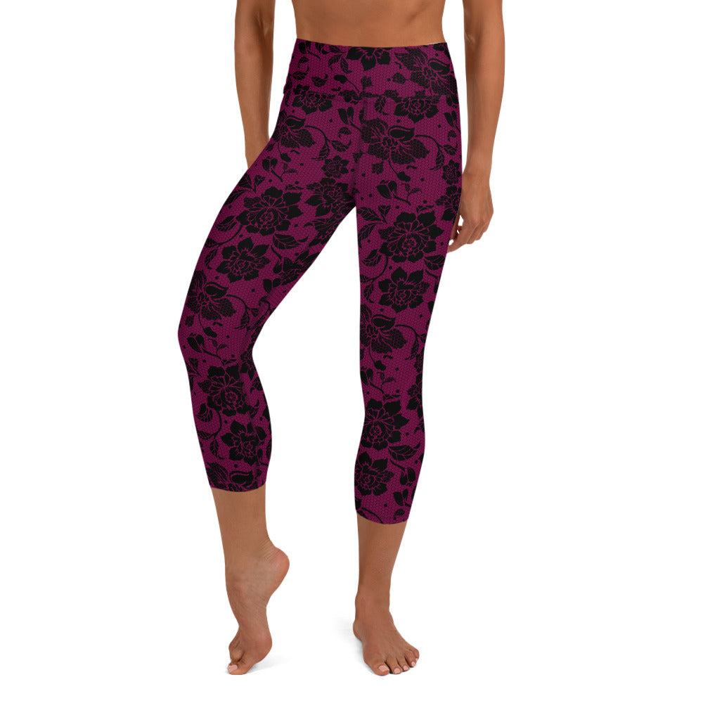 Lacey Yoga Capris - Romance