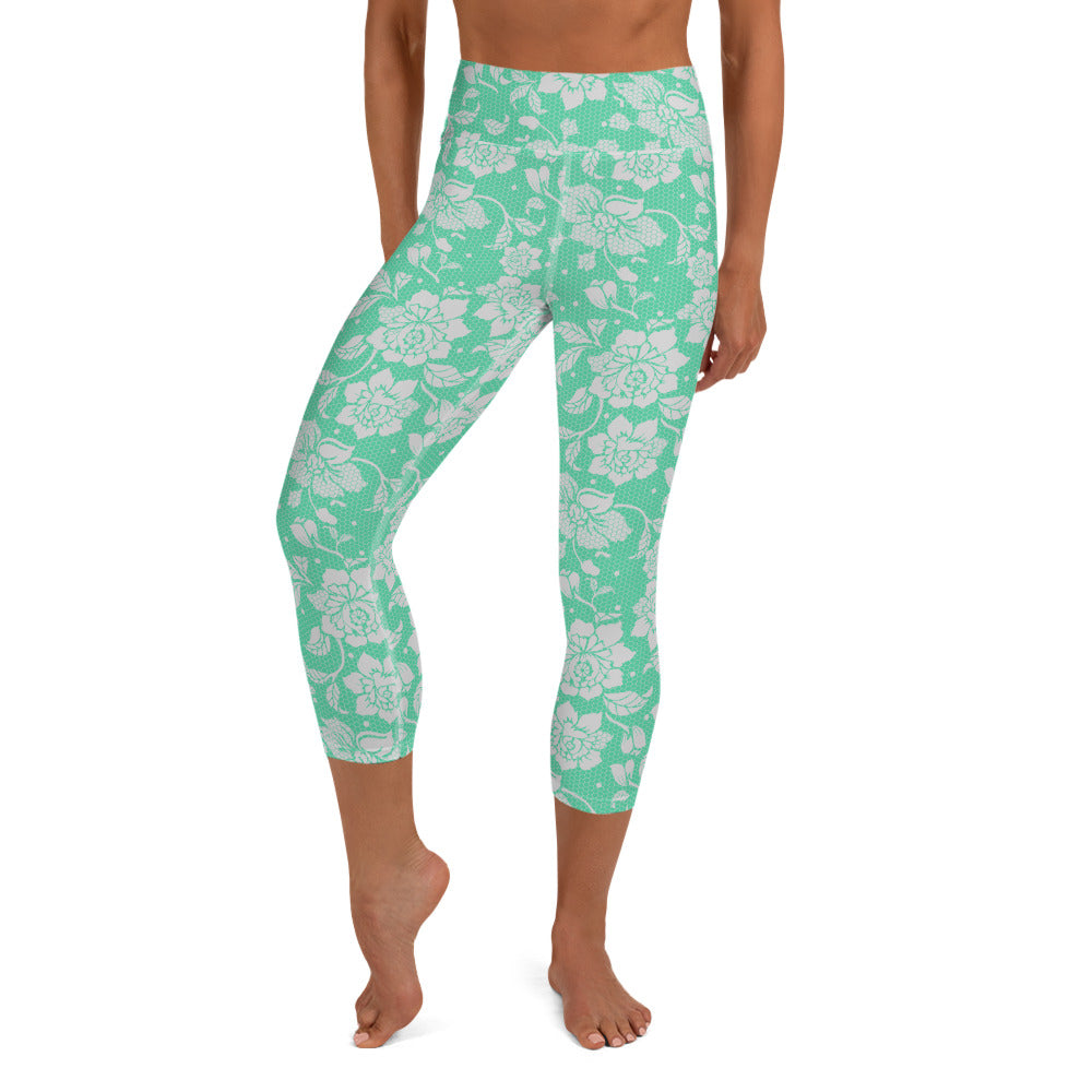 Lacey Yoga Capris - Mint