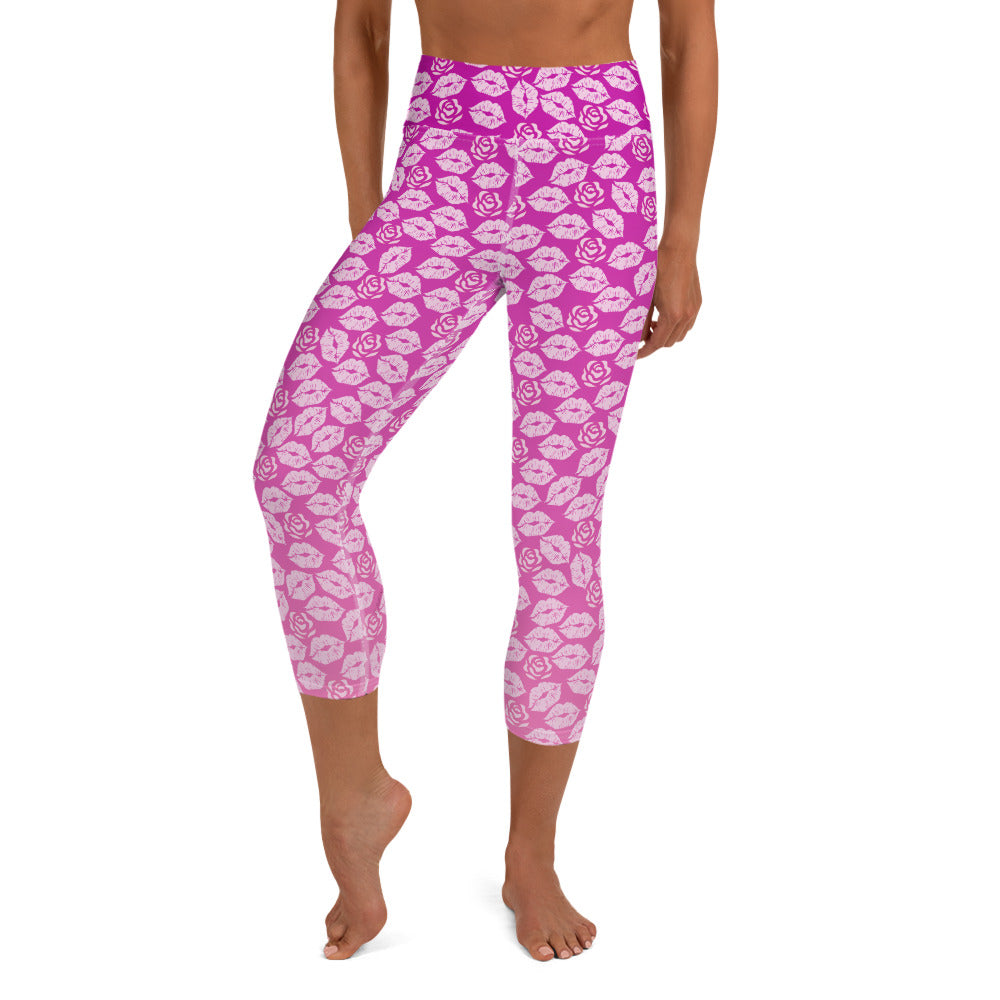 Maria Yoga Capris - Peony