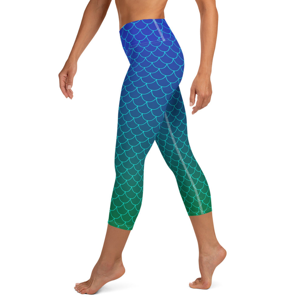 Ariel Yoga Capris - Ocean