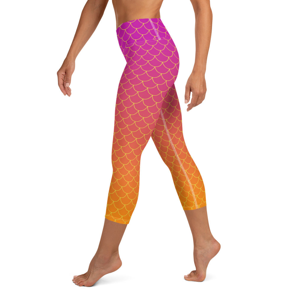 Ariel Yoga Capris - Sunset