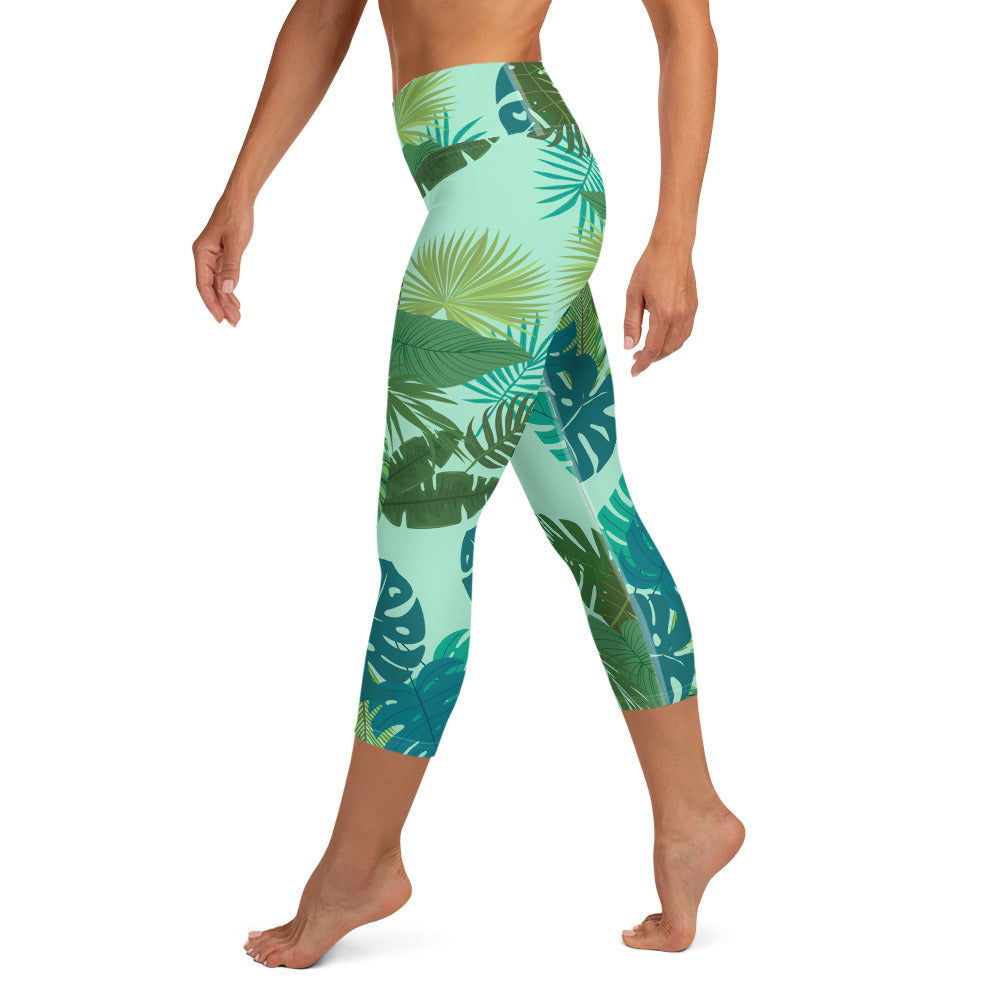 Aruba Yoga Capris - Rainforest