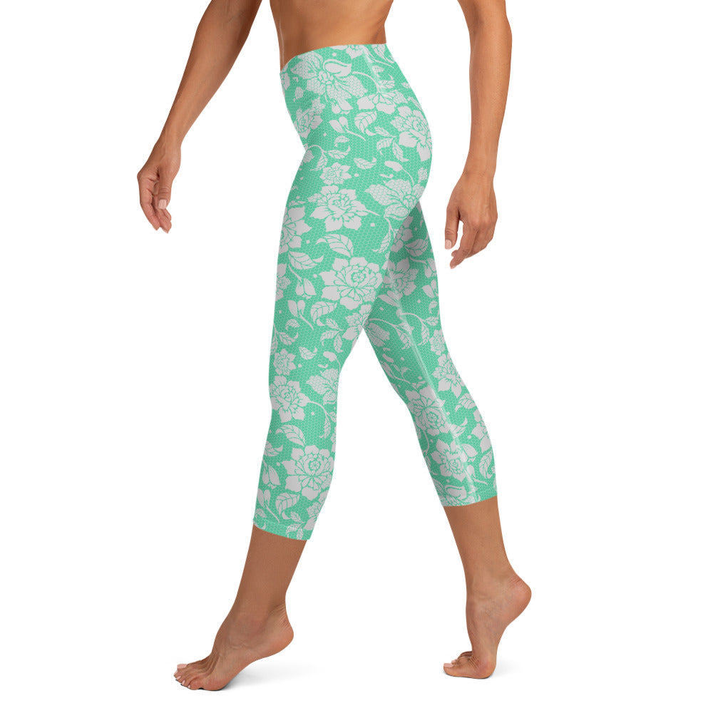 Lacey Yoga Capris - Mint