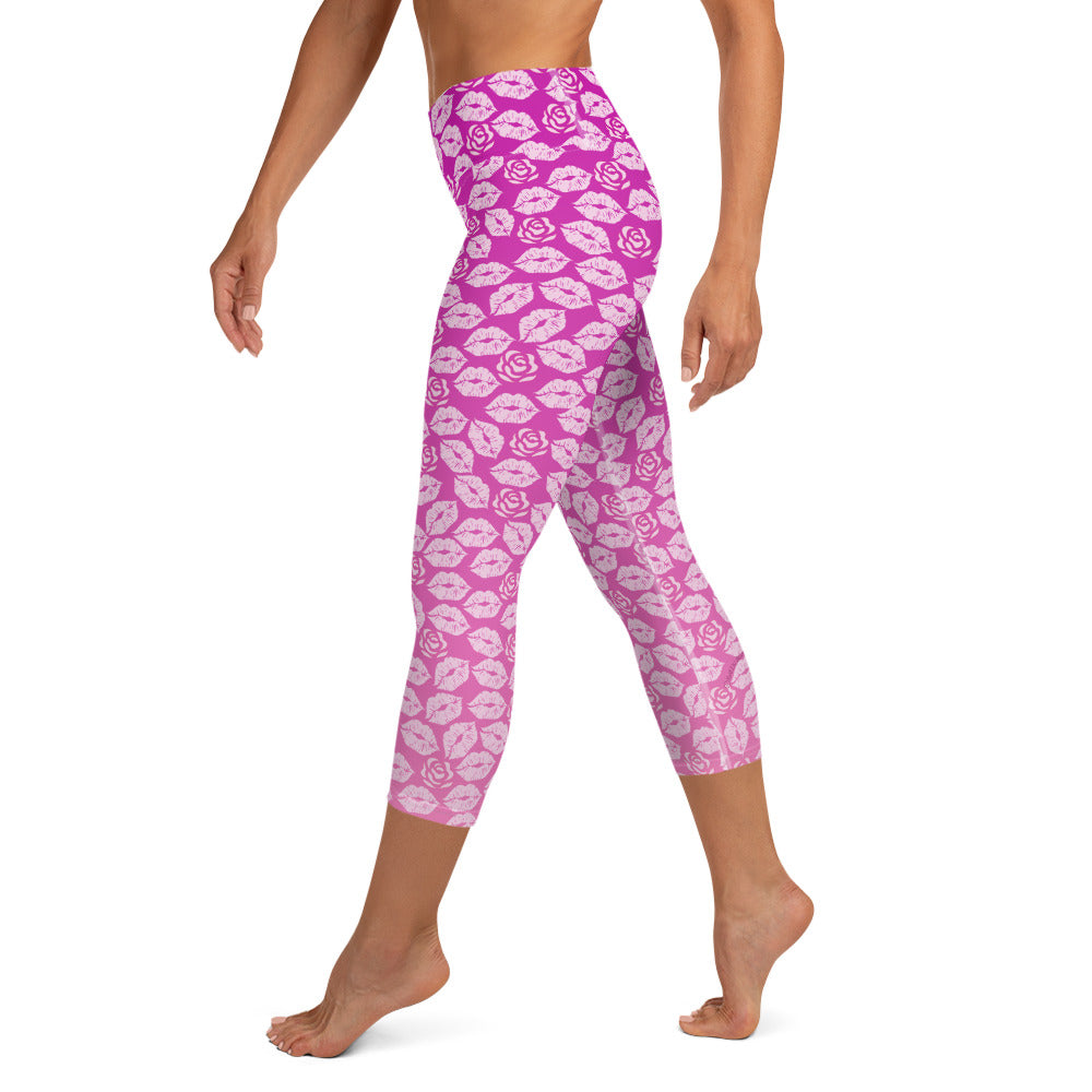 Maria Yoga Capris - Peony