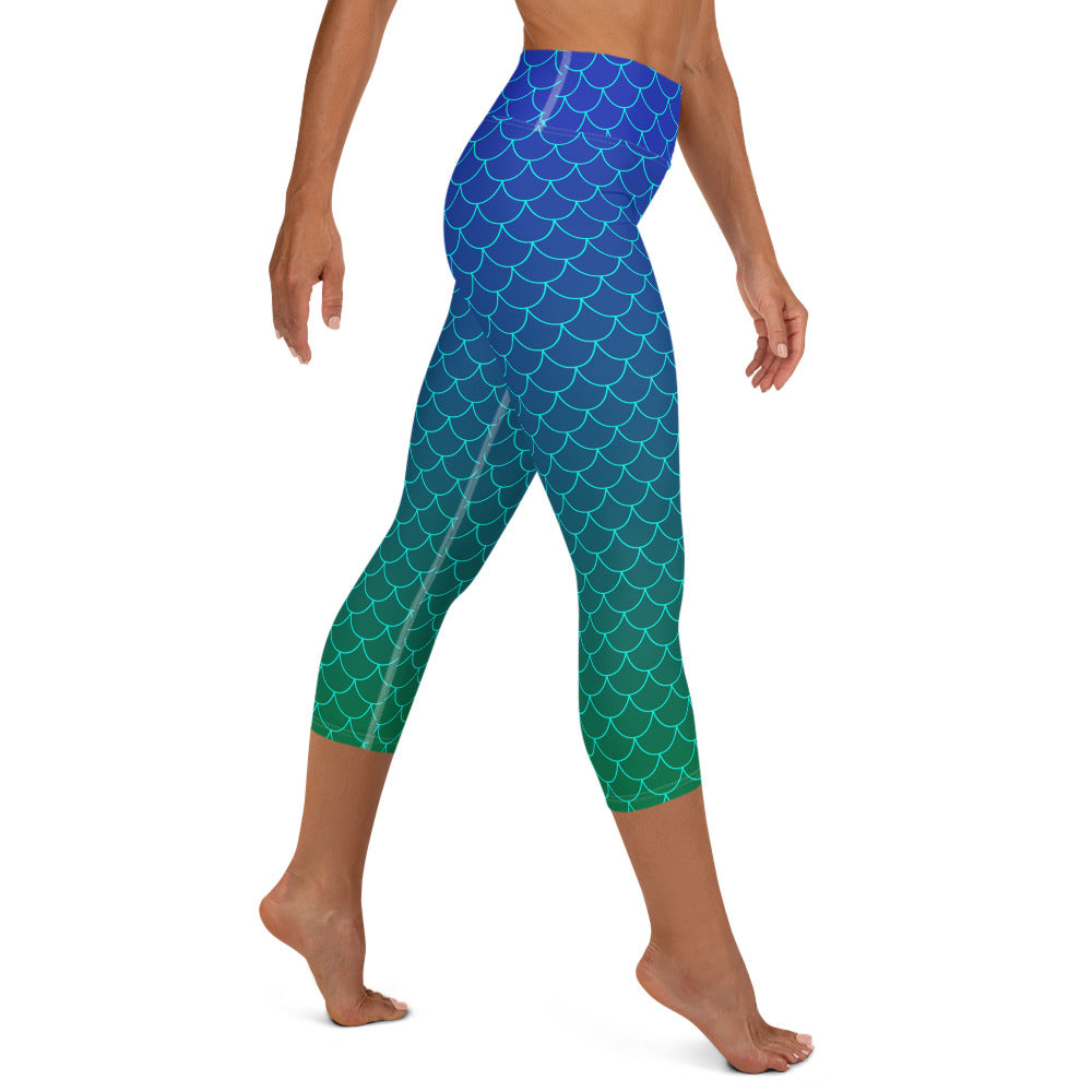 Ariel Yoga Capris - Ocean