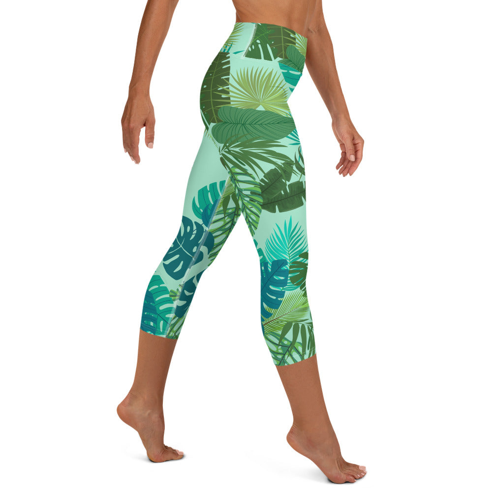 Aruba Yoga Capris - Rainforest