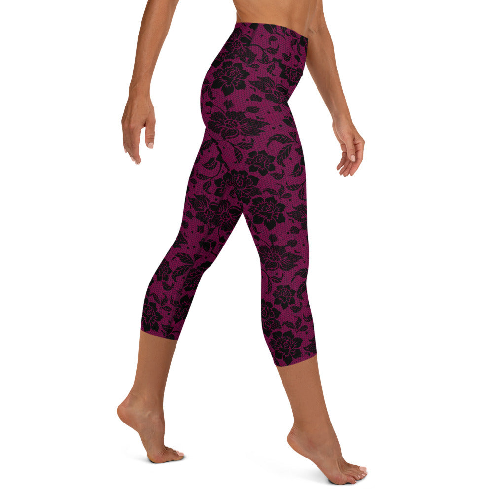 Lacey Yoga Capris - Romance